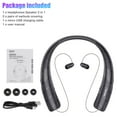 thumbnail image 6 of Bluetooth Headphones Speaker 2 in 1, EEEkit Neckband Wireless Headphones with Noise Cancelling Mic Retractable Earbuds, Sweatproof Wearable Stereo Earphones for Home Office Sports, Black, 6 of 9