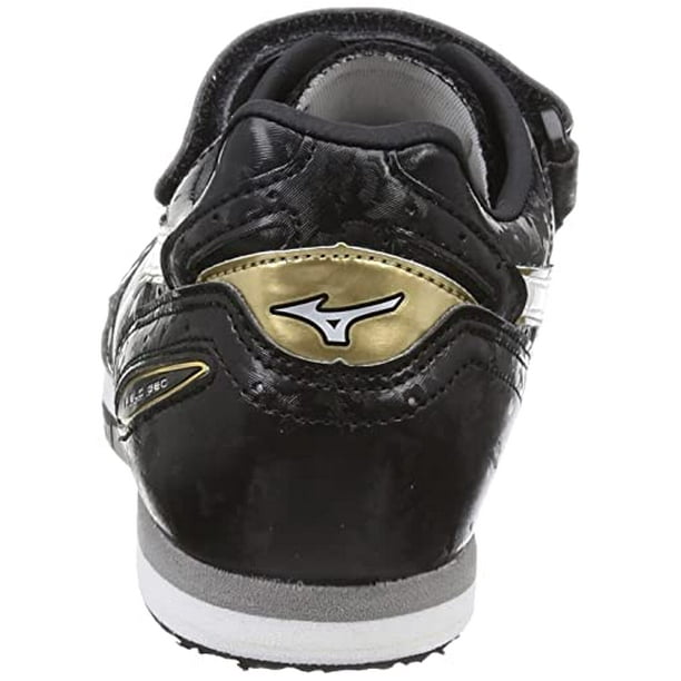 Mizuno Track and Field Shoes Field Geo AJ C Club Activities Lightweight Jumping Model Track and Field Spikes Black x White x Gold 23.0 cm 2E