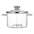 thumbnail image 2 of DOLITY Glass Cookware Simmer Pot Clear Glass Pot High Borosilicate Heat Resistant Glass 3.5L, 2 of 7