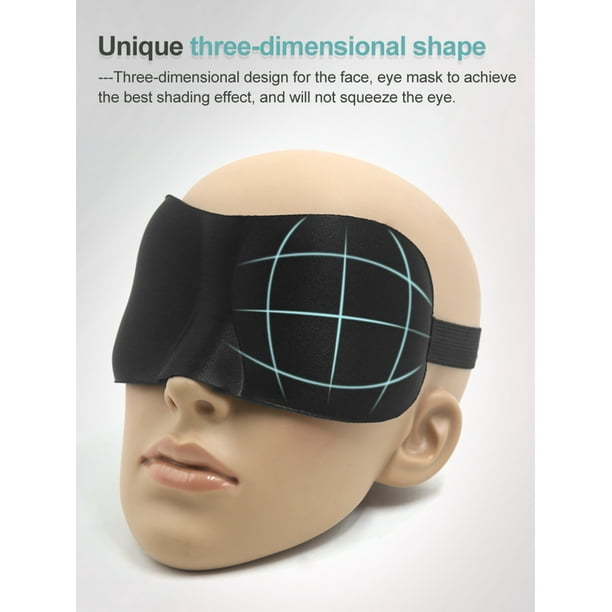 3D Eye Mask Soft Padded Sleep Shade Cover Rest Relax Sleeping