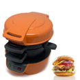 thumbnail image 1 of Prensa de Hamburguesas Multifuncional de 600 W, con Aro para Huevos, Luz Indicadora, Bandeja Antiadherente y Diseño Desmontable, Ideal para Hacer Hamburguesas. Yellow, 1 of 5