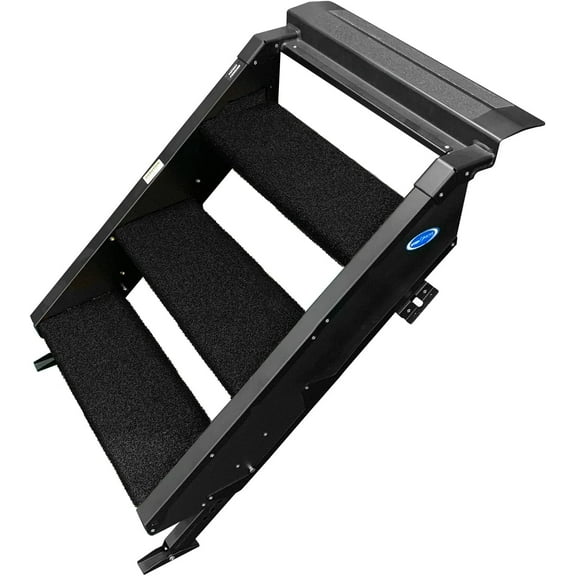 Prest-O-Fit 2-0518 Trailhead Step Rug 19.5 in. W (3 Pc Set) Fits MORryde StepAbove 3 Step - Obsidian Black