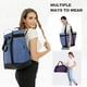thumbnail image 4 of Bolsa térmica BeeGreen, grande, plegable, a prueba de fugas, 56 L, negra, 4 of 9