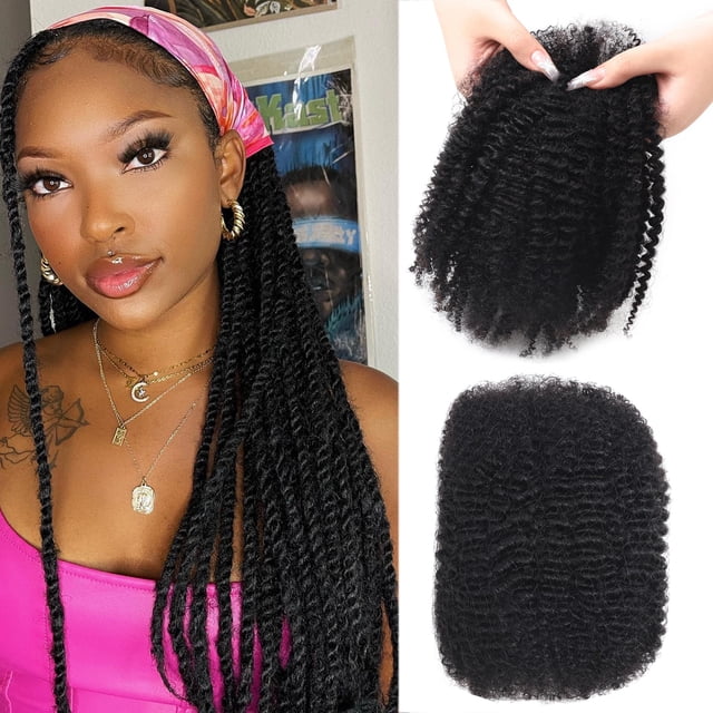 Extensiones de cabello HLSK Afro Kinkys Bulk Human Hair 20 cm 45 g