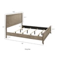 thumbnail image 2 of Roundhill Furniture Arena Contemporary Wood Panel King Bed in Weathered Sand, 2 of 6