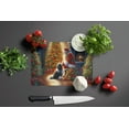 thumbnail image 3 of Tibetan Terrier and Santa Claus Glass Cutting Board 12 in x 15 in, 3 of 5