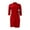 Red, variant on IROINNID Long Sleeve Dress for Women Slim Pleated Belted Three-Quarter-Sleeve V-Neck Color Dress ,Hot Pink