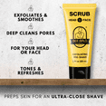 thumbnail image 6 of Bee Bald SCRUB Exfoliating Pre-Shave for Deep Cleans & Removing Pore Clogging Dirt, Oil & Dry Flaky Skin, 3 fl oz, 6 of 8