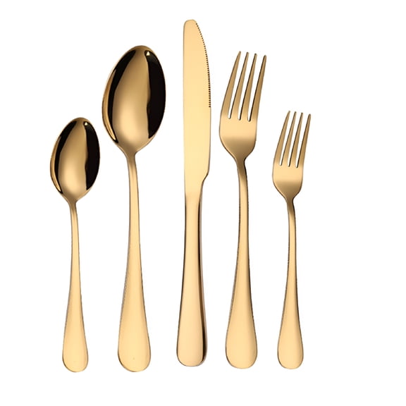 ACDANC 2026 New Matte Flatware Set,Stainless Steel Cutlery Set 5-Piece Cutlery Set,Kitchen Utensils,Dishwasher Safe for Dining, Everyday Meals, Family Gatherings, Home Kitchens, Special Occasions