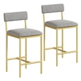 thumbnail image 6 of COZONY Set of 2/4 Bar Stools, Counter Height with Back & Upholstered Seat, Footrest for Kitchen Island, Bars, 6 of 10