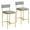 Gold, variant on Bar Stools Set of 2, with Back Metal Legs, Modern Upholstered Barstools for Kitchen Island, Cafe