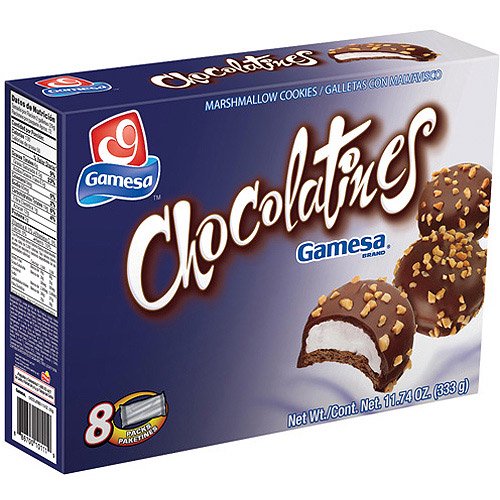 (2 Pack) Gamesa Marshmallow Cookies 8 Packs Chocolatines, 11.74 oz