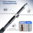 thumbnail image 4 of Paint Extension Pole 3-12 feet Multi-Purpose Telescopic Rod; Pole Outdoor, Spray Paint Roller, Cleaning Extension Pole and Chandelier Replacement, 4 of 9