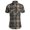 Gray, variant on Men's Button Down Plaid Short Sleeve Work Casual Western Shirt,Western Shirts for Men with Two Pockets