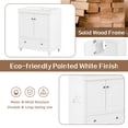 thumbnail image 6 of 30 Inch Bathroom Vanity Base Only, Single Bathroom Vanity Base with Two Door Cabinet and One Drawer, Bathroom Vanity Cabinet Without Sink, Solid Wood Frame (White), 6 of 9