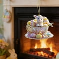 thumbnail image 7 of AZXY Small Easter Ornaments, 2D Flat Easter Lamb & Egg Hanging Decorations, Mini Lamb in Teacup for Easter Tree, Spring Home Party Indoor Outdoor Decor, 7 of 7