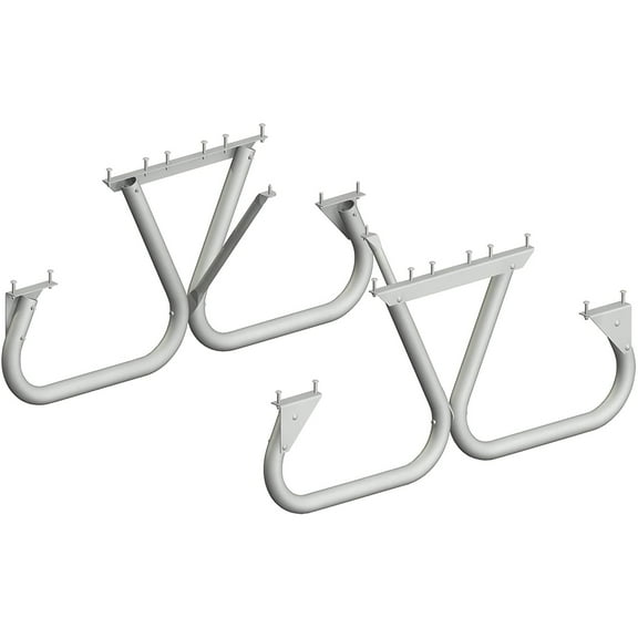 Pilot Rock DIY Frame Kit 72.96" Steel with Sled-Skid Legs Picnic Table, Silver