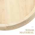 thumbnail image 2 of 2X Round Foldable Wooden Sofa Clip on Side Table for Wide Couches Arm,Armrest Table for Eating/Drinks/Snacks/Remote, 2 of 7
