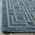 thumbnail image 2 of SAFAVIEH Courtyard Neville Geometric Tiles Indoor/Outdoor Runner, 2'3" x 8', Navy/Grey, 2 of 5