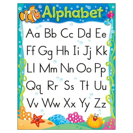 ALPHABET SEA BUDDIES LEARNING CHART