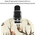thumbnail image 4 of Square 2Pack PU Leather Jungle Elk Cruise Luggage Tag with Privacy Cover and Name ID Tag for Travel Handbags Backpacks Luggage Tags, 4 of 6