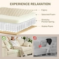 thumbnail image 4 of HOMCOM Corduroy Couch with 8 Removable Pillows, 3 Seater Sofa, Beige, 4 of 10