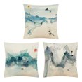 thumbnail image 1 of Lojalitet Juego de 3 Fundas de Almohada 45 * 45 CM Pintura de Tinta de Paisaje Fundas de Almohada Decorativas para sofá, 1 of 5