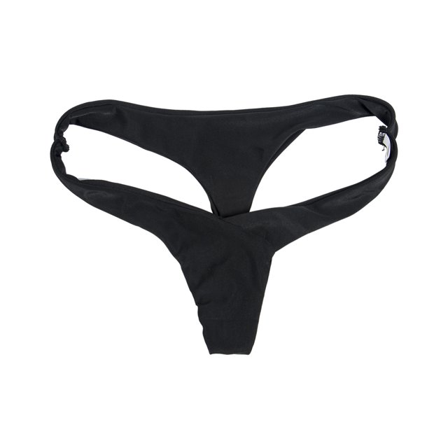 Mialoley Femmes Sexy Bikini String Bas Brésilien V Effronté Ruché Semi Maillots de Bain