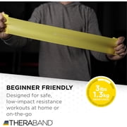 THERABAND Resistance Bands Set, Yellow/Red/Green, Beginner, Non-Latex