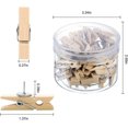 thumbnail image 2 of 50 Piezas Palos de Madera con Chinchetas Bolígrafos de Dibujo Alfileres de Tablero de Corcho con Clips Alfileres Adhesivos para Tablero de Corcho Tablón de Anuncios Mapa Dibujo Imágenes Colgantes, 2 of 5