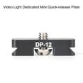 thumbnail image 2 of SUNWAYFOTO DP-12 Plaque Mini QR 12mm pour Lumière de Remplissage Vidéo LED Compatible Arca/RRS Utilisée sur Trépied, 2 of 9