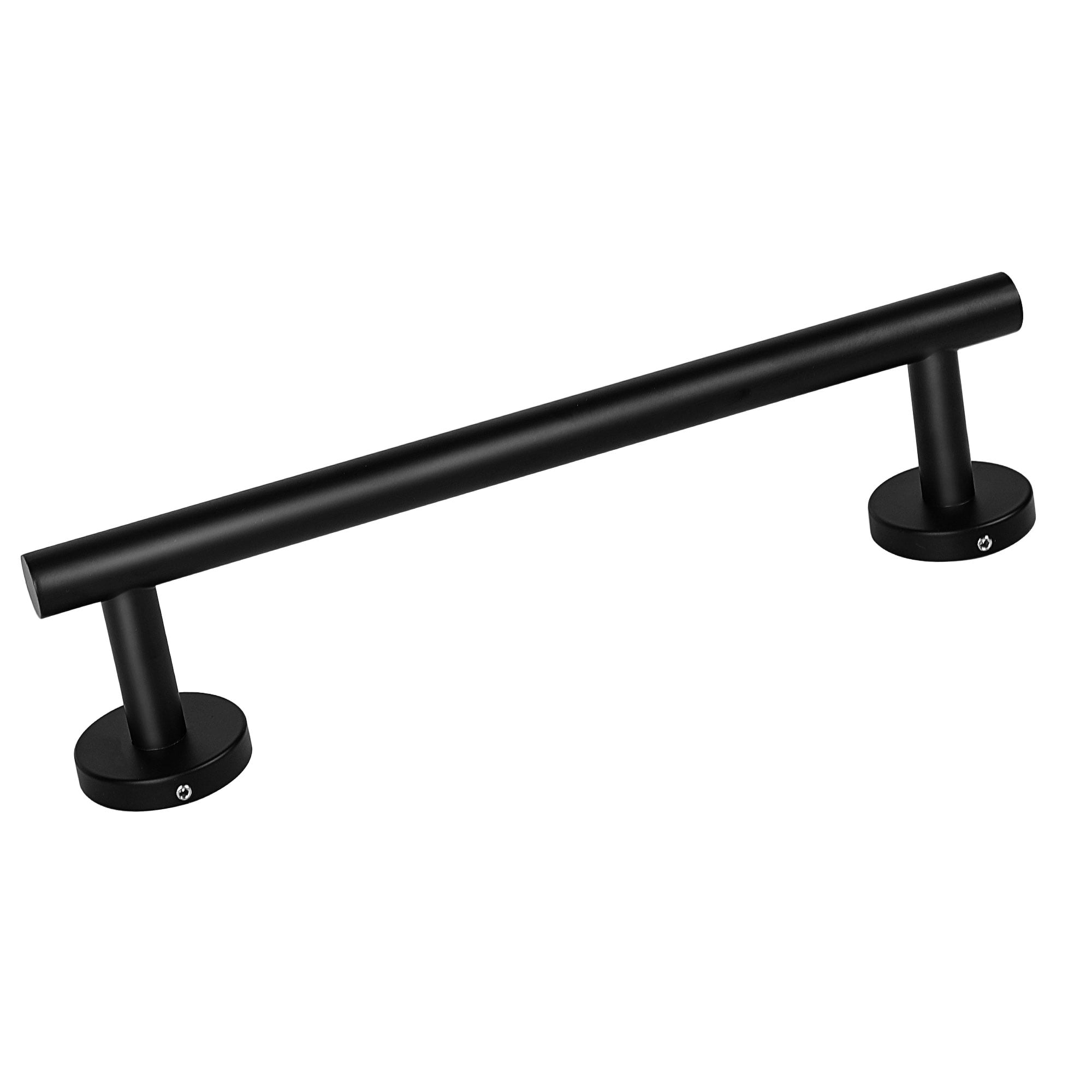 Unique Bargains Towel Bar Wall Mounted Stainless Steel Towel Hanger for Washroom Black