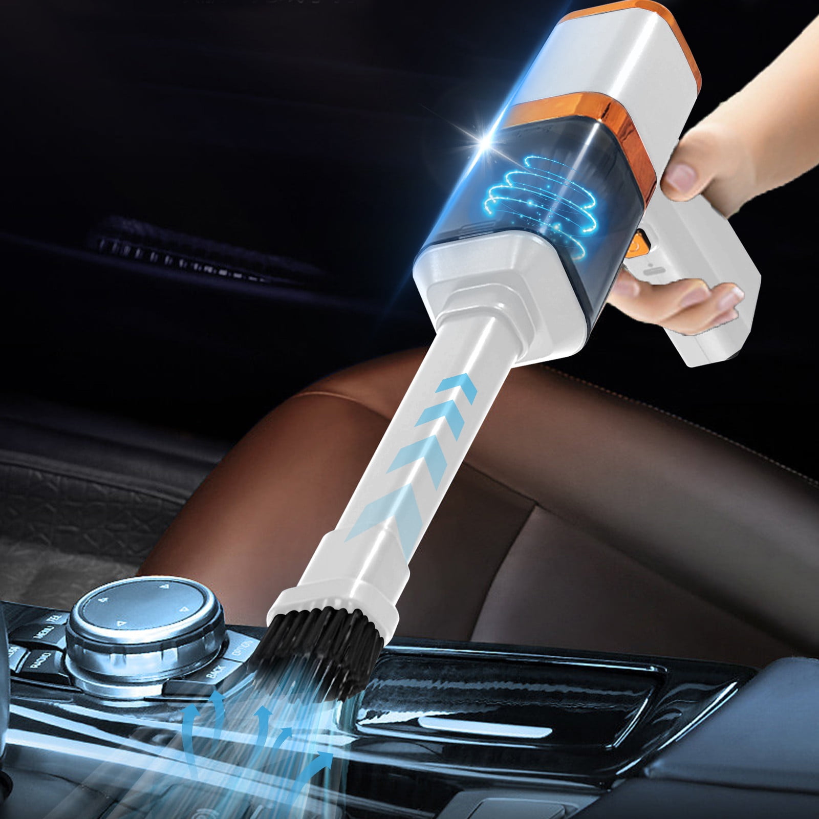 Uiz Merueh Mini Car Vacuum Handheld Vacuum Cleaner Rechargeable Lightweight for Car,Office,Home Cleaning