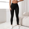 thumbnail image 4 of Mnuaqn Anti Cellulite Compression 3D Leggings Women Butt Lifting Tummy Control with Resistance Bands Gym Yoga Pants Black,Size M, 4 of 5
