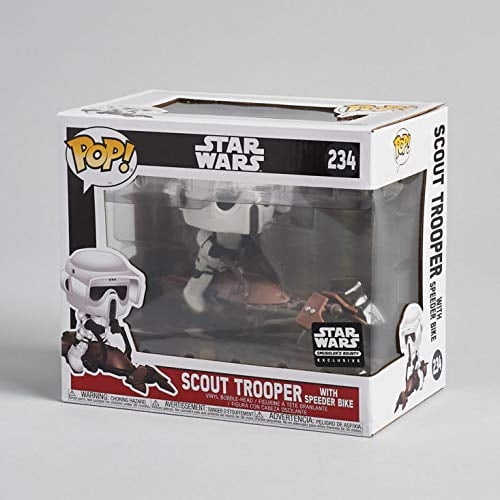 Funko POP 234 Star Wars Scout Trooper with Speeder Bike Exclusive Walmart