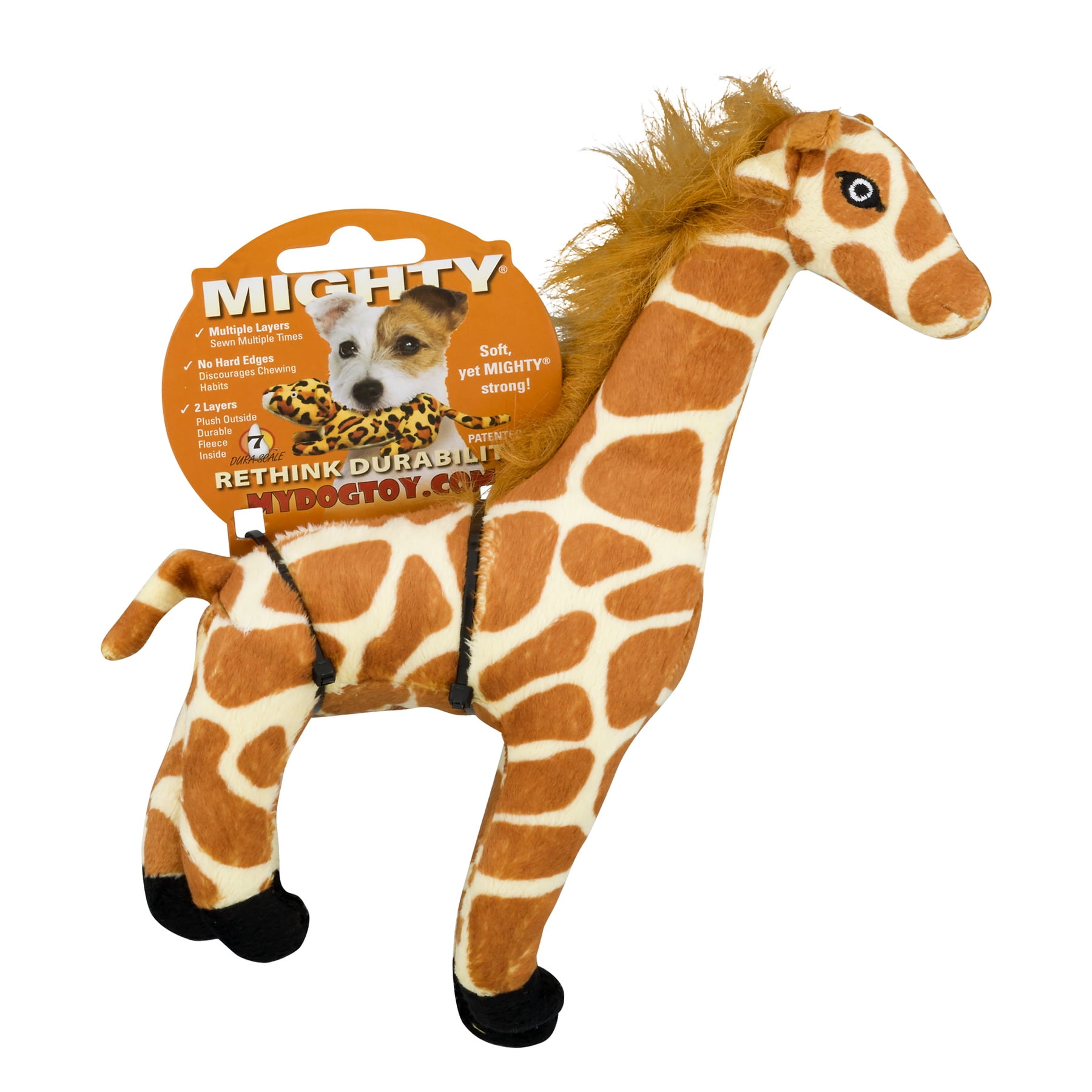 Mighty Jr Safari Giraffe, Plush Dog Toy