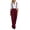 Red, variant on Zynoxe Womens Plus Size Wide Leg Pants Trendy Straight Pleated Detachable Suspender High Waistband Suit Trousers with Pockets Gray S