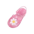 thumbnail image 3 of Viluyesy Girls' Jelly-Fruit-Colored Roman Sandals – Hollow-Out Beach Footwear with Non-Slip Soft Sole and Breathable Summer Design Pink Size 7-8T, 3 of 8