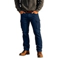thumbnail image 3 of Busydd Cargo Pants for Men Solid Color Multi Pocket Work Trousers Outdoor Straight Leg Hiking Pants XS, 3 of 6