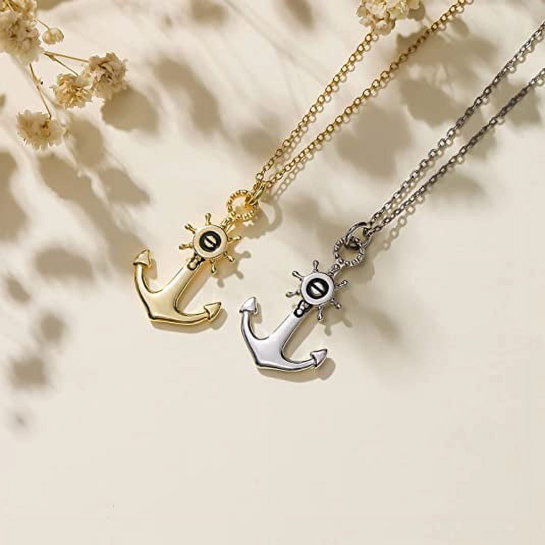 Two Tone Anchor Necklace – Cape Cod Jewelers