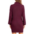 thumbnail image 3 of Vestido suéter de cuello alto para mujer NikouMX XS, 3 of 6