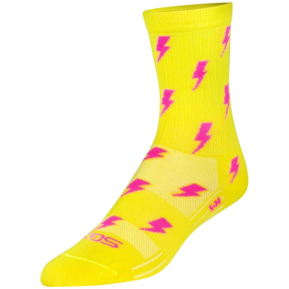 SockGuy SGX Lit Socks - 6", Yellow, Large/X-Large