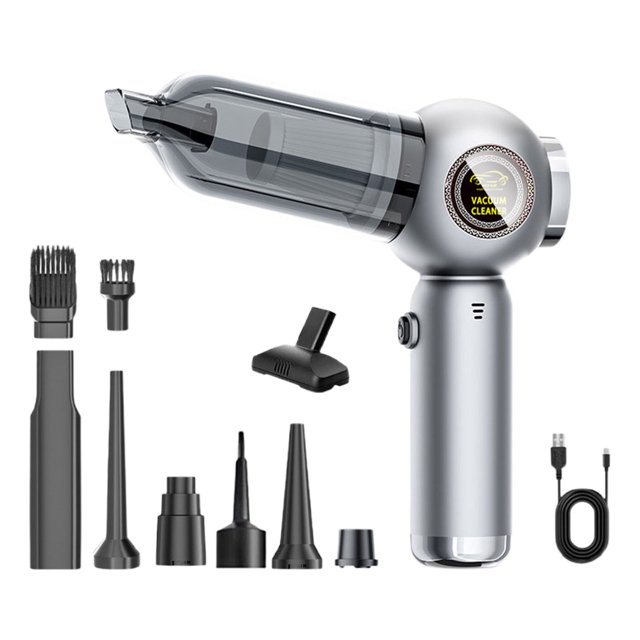 4 In 1 Mini Handheld Vacuum Cleaner High Suction Brushless Motor Car Home Use Pet Hair Remover Portable