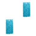thumbnail image 2 of Transemion Foil Fringe Good Demonstrating Effect For Birthday Anniversary Wedding Foil Fringe Curtain Party Backdrop Foil Curtain Light Blue 3*1m 2Set, 2 of 5
