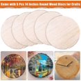thumbnail image 2 of Round Wooden Plates For Crafts, Pack Of 5 14" Wooden Circles Unfinished Wooden Circles, 2 of 4