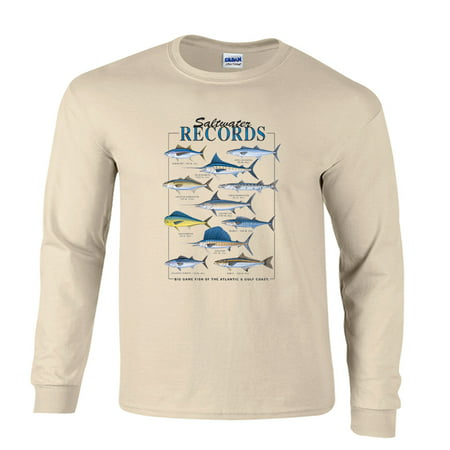 Fishing Long Sleeve T-Shirt Saltwater Records