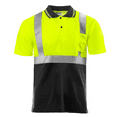 thumbnail image 3 of JORESTECH 5-Pack Hi-Vis Short Sleeve Safety Polo Shirt, Two-Toned, ANSI Class 2 (Yellow/Black, 4XL), 3 of 6