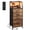Rustic Brown Wood Grain Print, variant on GALAXHERO 4 Drawer Dresser for Bedroom, Rustic Brown Nightstand with Charging Station and LED, Tall Bedside Table with Storage Shelfs