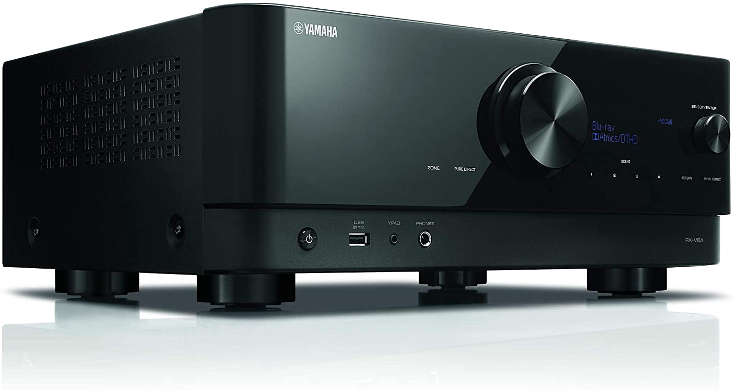 Restored Yamaha RX-V6A 7.2-Channel AV Receiver with 8K HDMI 8K HDMI, Wi-Fi, Bluetooth, Apple AirPlay 2 and MusicCast Refurbished