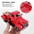 thumbnail image 4 of Minkissy 1Pcs Modèle de Camion Vintage Rouge Métal Décoration Rétro Classique pour Noël Décoration de Bureau, 4 of 5